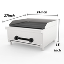 24 Inch Commercial Gas Lava Rock Charbroiler by HouseOfZazla