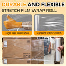 Stretch Wrap Film Roll, 1000ft Industrial Strength