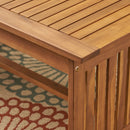 Acacia Wood Rectangular Patio Coffee Table For Outside by HouseOfZazla