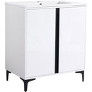 30" Freestanding Bathroom Vanity With Ceramic Sink-BVB06730WH-
