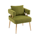 Accent Chair, leisure single chair with Golden feet