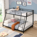 Twin Over Full Metal Bunk Bed - Black by HouseOfZazla