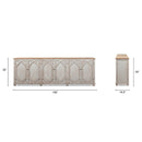Colette - 6 Door Cabinet Sideboard - Brown by HouseOfZazla