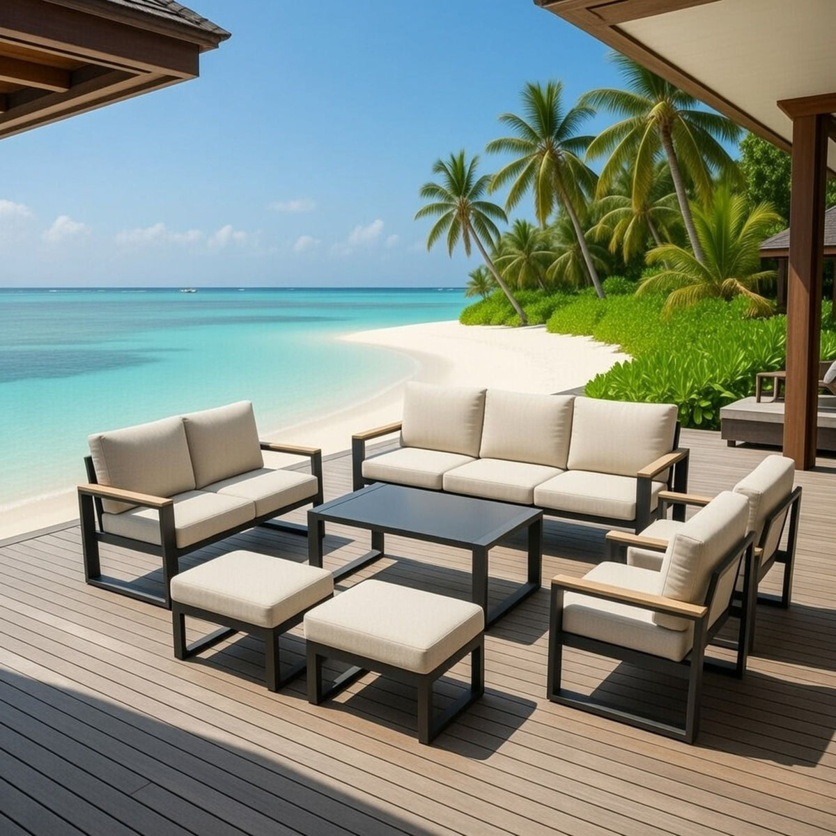 Modern Outdoor Sofa Set With Coffee Table, photo 31 of 40