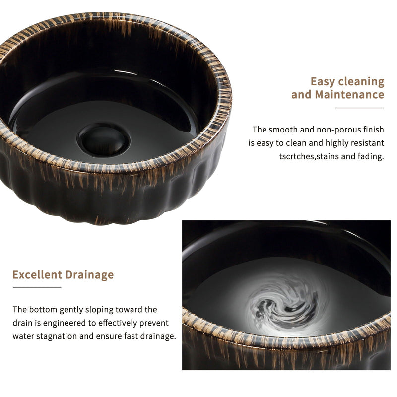 Vessel Sink, Above Counter Small Bowl - Black, photo 3 of 9