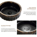 Vessel Sink, Above Counter Small Bowl - Black by HouseOfZazla
