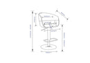 Lowell - Multi-Functional Adjustable Swivel Bar Stool