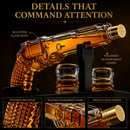 Whiskey Decanter Set 7.7 Oz with Two 1.6 Oz