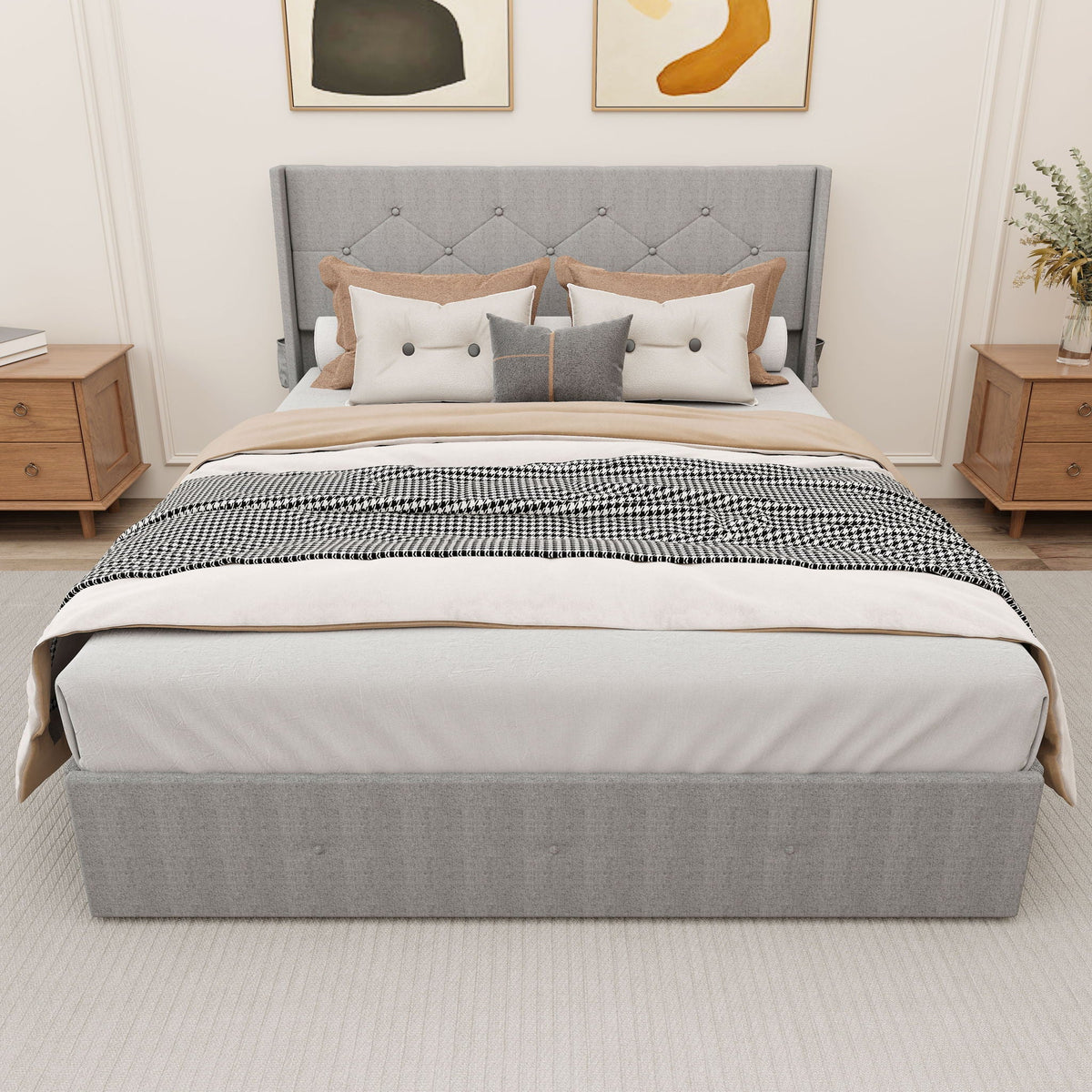 Bed With Gas Lift Storage, USB Ports, photo 5 of 20
