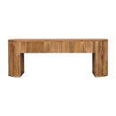 Soba - Straight Media Unit - Oak by Unique Piece Furniture