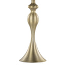 Ashland 27" Contemporary Metal Table Lamp Set in Gold with Linen Shades