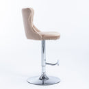 Swivel Adjustable Height Barstools Set of 2 by HouseOfZazla