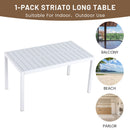 4 Piece Set Of Modern Color Block Designed Single Chairs With Long Table by HouseOfZazla