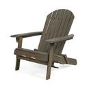 Zenithia Outdoor Foldable Adirondack Chair With 2 Cup Holders