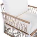 Set of 2 360° Swivel Bohemian Outdoor Lounge Chairs