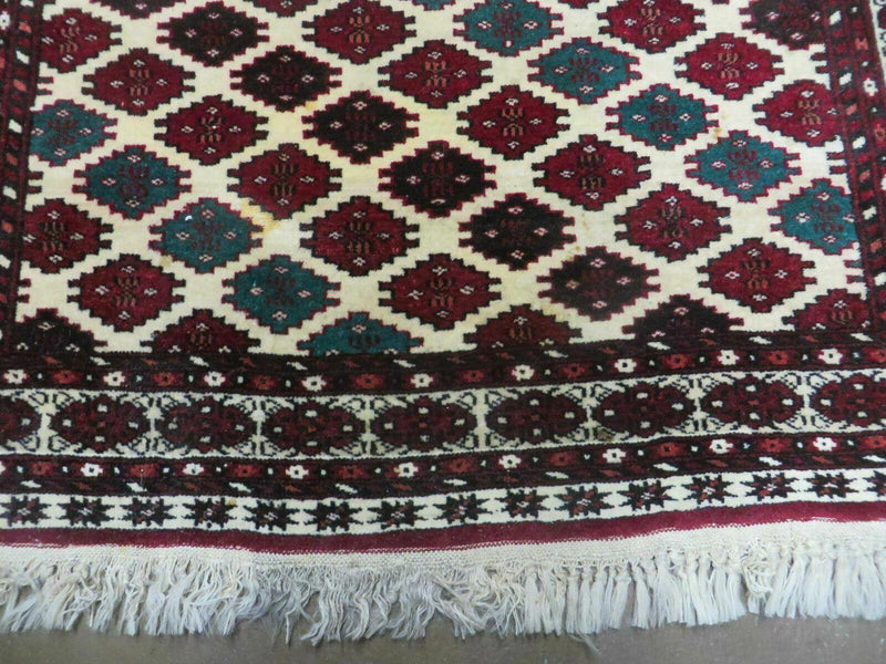 3' X 4' Vintage Handmade Pakistan Bokhara Turkoman Balouch Wool Rug Mat Nice