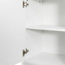 Laundry Cabinet with Doors and Shelf, Tilt-Out Laundry Hamper, Multiple Storage Space by HouseOfZazla