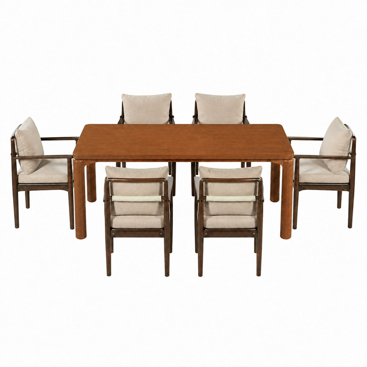 7-Piece Mid-Century Dining Set, photo 4 of 10
