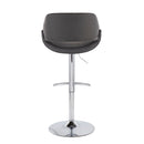 Fabrico - Contemporary Adjustable Bar Stool With Rounded T Footrest (Set of 2) by HouseOfZazla