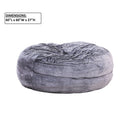 Classic 5Ft Memory Foam Bean Bag Chair, Soft Comfort Lounger - Purple by HouseOfZazla