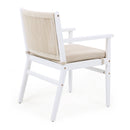 Outdoor Acacia Wood Patio Dining Armchair (Set of 2)