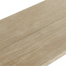 Modern Travertine Coffee Table With Split Top