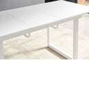 Square Extendable Dining Table With Metal Leg, Modern Space Saving Kitchen Table For Living Room by Unique Piece Furniture