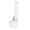 Wall Unit Entertainment Center With Bookshelves For TVs Up To 80", Tempered Glass Doors And Adjustable Shelves by HouseOfZazla