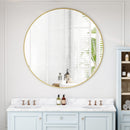 Wall Circular Mirror Metal Framed Mirror Round Vanity Mirror Dressing Mirror, For Bathroom, Living Room, Bedroom Wall Decor by Unique Piece Furniture