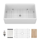 Kitchen Sink Workstation, Single Bowl - White by HouseOfZazla