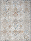 Noble - 5'3" X 7'3" Area Rug Polyester - Ivory