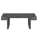 American Vintage Industrial Coffee Table, Double Tier Design by HouseOfZazla