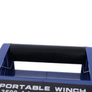 Reversible Electric 12V Trailer Winch For Boats Up To 5000 Lbs, Galvanized Wire Rope Casing - Blue