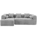 Sectional Free Combined Sofa With 2 Side Pockets by Unique Piece Furniture