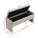Modern Upholstered Large Bed End Bench With Storage by HouseOfZazla