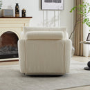 40.55''W Swivel Accent Chair with 2 Throw Pillows by HouseOfZazla