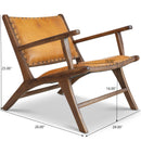 Daniel - Arm Chair - Brown / Tan by HouseOfZazla
