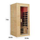Hemlock Wood One-Person Indoor Sauna Room