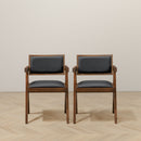 Athena - Dining Chair (Set of 2) - Black / Brown by Unique Piece Furniture