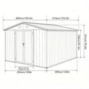10' x 8' Garden Sheds Outdoor Storage Sheds by HouseOfZazla