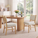 Fabric Upholstered Dining Chairs, Set of 2