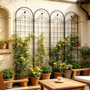 Metal Garden Trellis For Climbing Plants Outdoor Rustproof Plant Support Rose Trellis Netting Trellis by HouseOfZazla