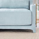 Elegant Sofa With Ergonomic Design And Lumbar Pillows by HouseOfZazla