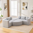 Boneless - Couch Modular Sectional Sofa With Deep Seating And Curved Design by Unique Piece Furniture