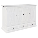 Solid Pine Murphy Bed Chest Cube Cabinet Bed With Charging Station And Large Storage Drawer For Home Office Or Small Room by Unique Piece Furniture