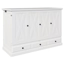 Solid Pine Murphy Bed Chest Cube Cabinet Bed With Charging Station And Large Storage Drawer For Home Office Or Small Room by HouseOfZazla