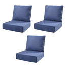 6" Thicker Outdoor Chair Cushion Set - 3 Pieces