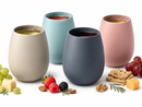 Unbreakable Silicone Stemless Wine Glassware | Set of 4 by The Wine Savant