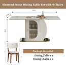 Dining Table Set With Storage, Includes Chairs For Kitchen by HouseOfZazla