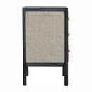 Nightstand, 3 Drawer - Black by HouseOfZazla